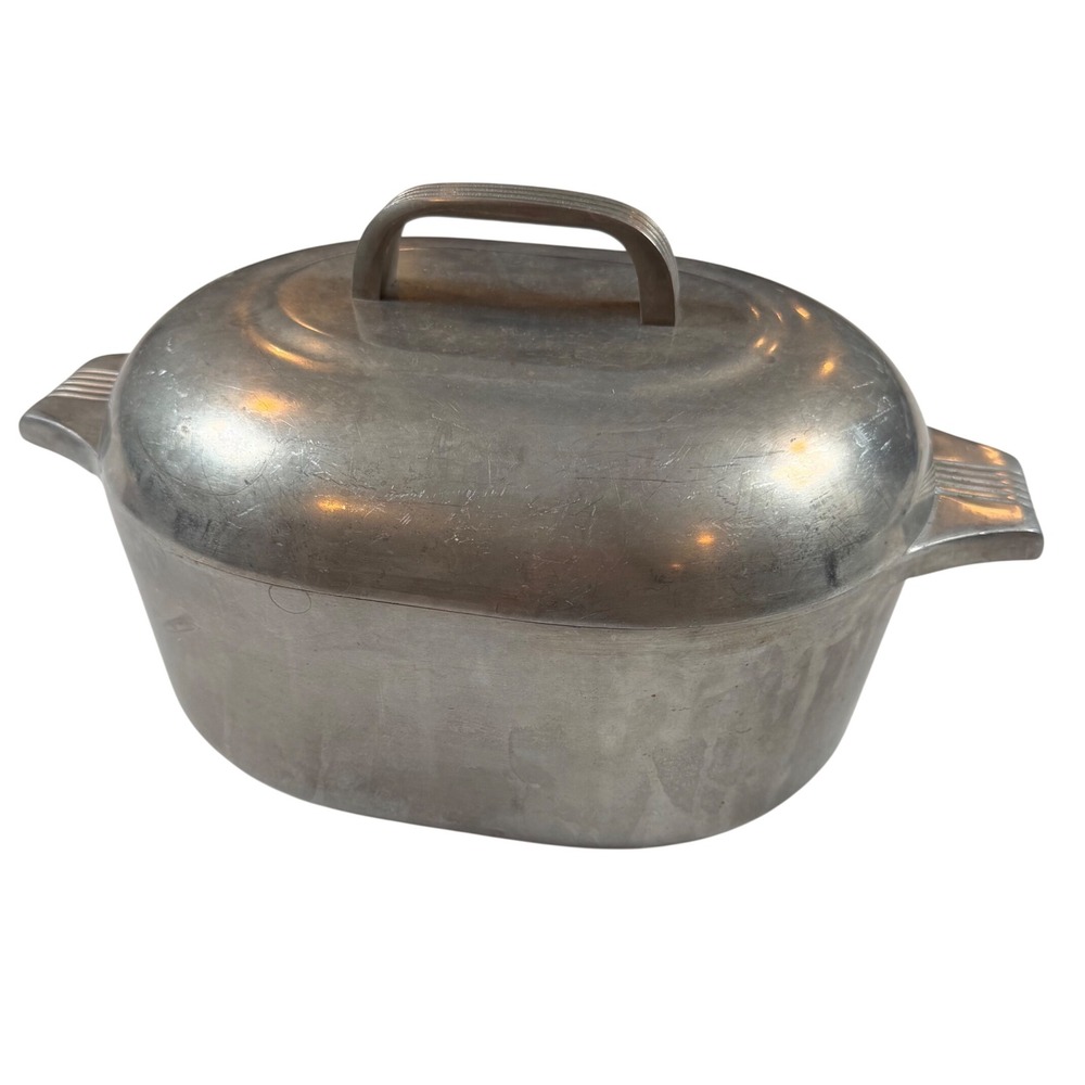 Wagner Ware Sidney 0 Magnalite Roasterette 4263 Cast Aluminum Oval Roaster Lid